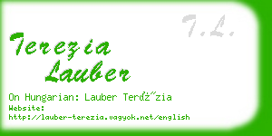 terezia lauber business card